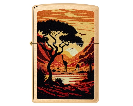 [60007377] Aansteker Zippo Giraffes Design