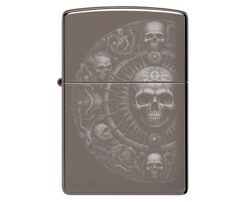 [60007365] Lighter Zippo Skull Mandala Design