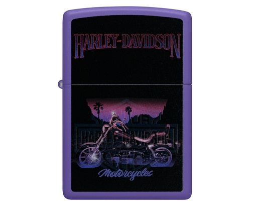 [60007424] Aansteker Zippo Harley Black Light Design Change