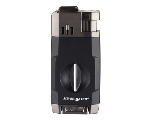 [40674383] Briquet Silver Match Belfast V Cut 2 Jetflames